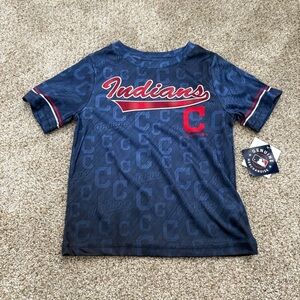 Cleveland Indians MLB T-Shirt Toddler 3T NEW blue red baseball